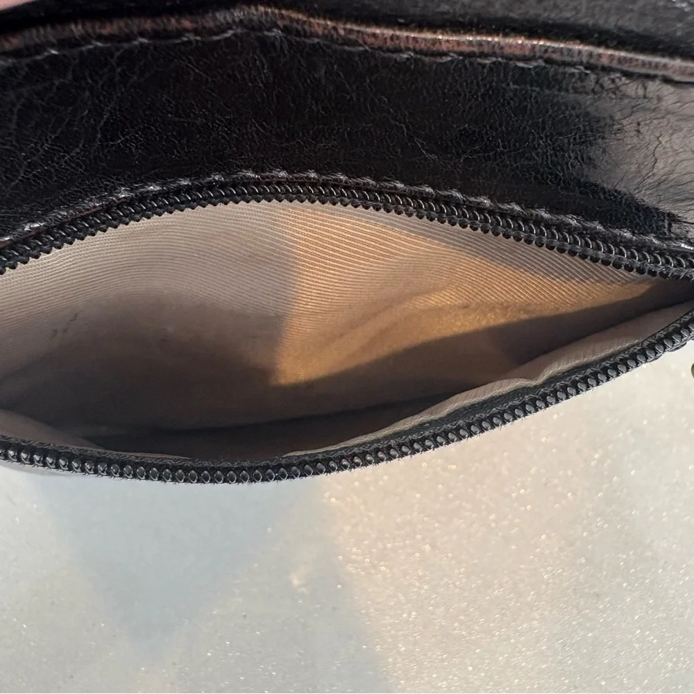 Vintage Giudi Italian Leather Crossbody Bag Chocolate Brown